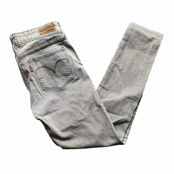 Levi's Blue Pinstripe Jeans - Picture 2 of 3